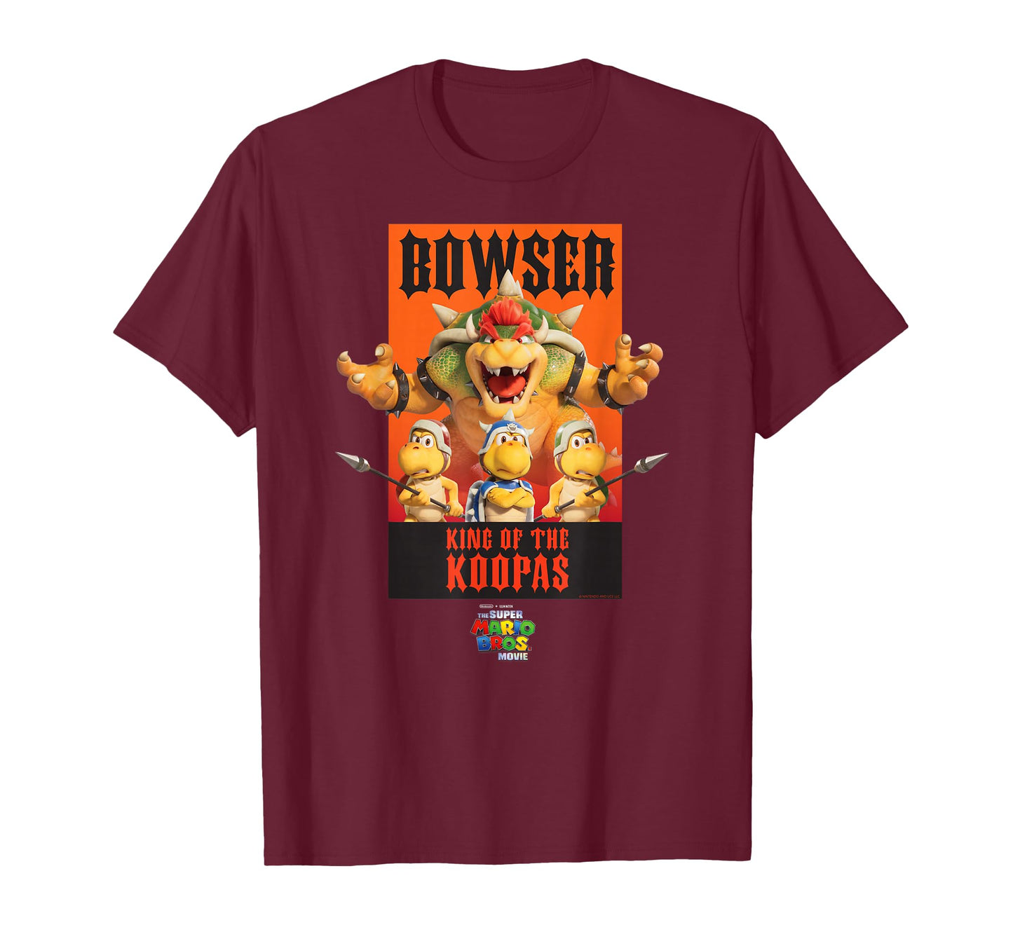 The Super Mario Bros. Movie Bowser King of the Koopas Poster T-Shirt