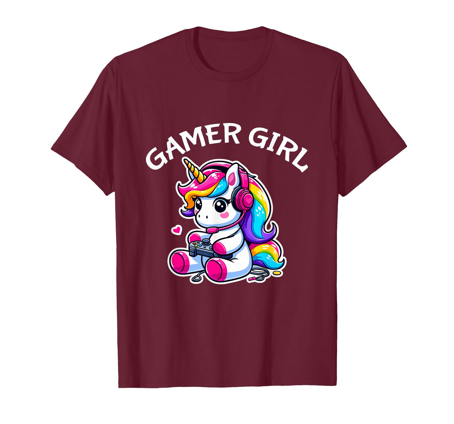 Cute Video Game Gaming Unicorn Gamer Girl T-Shirt