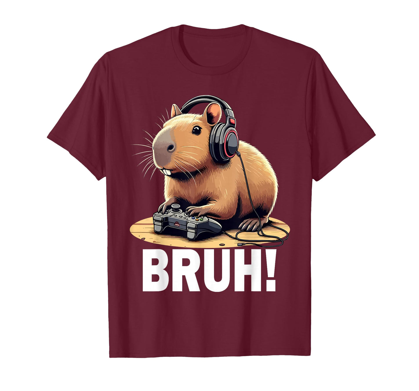 Bruh Capybara Funny Video Games Capybara Gamer Boys T-Shirt