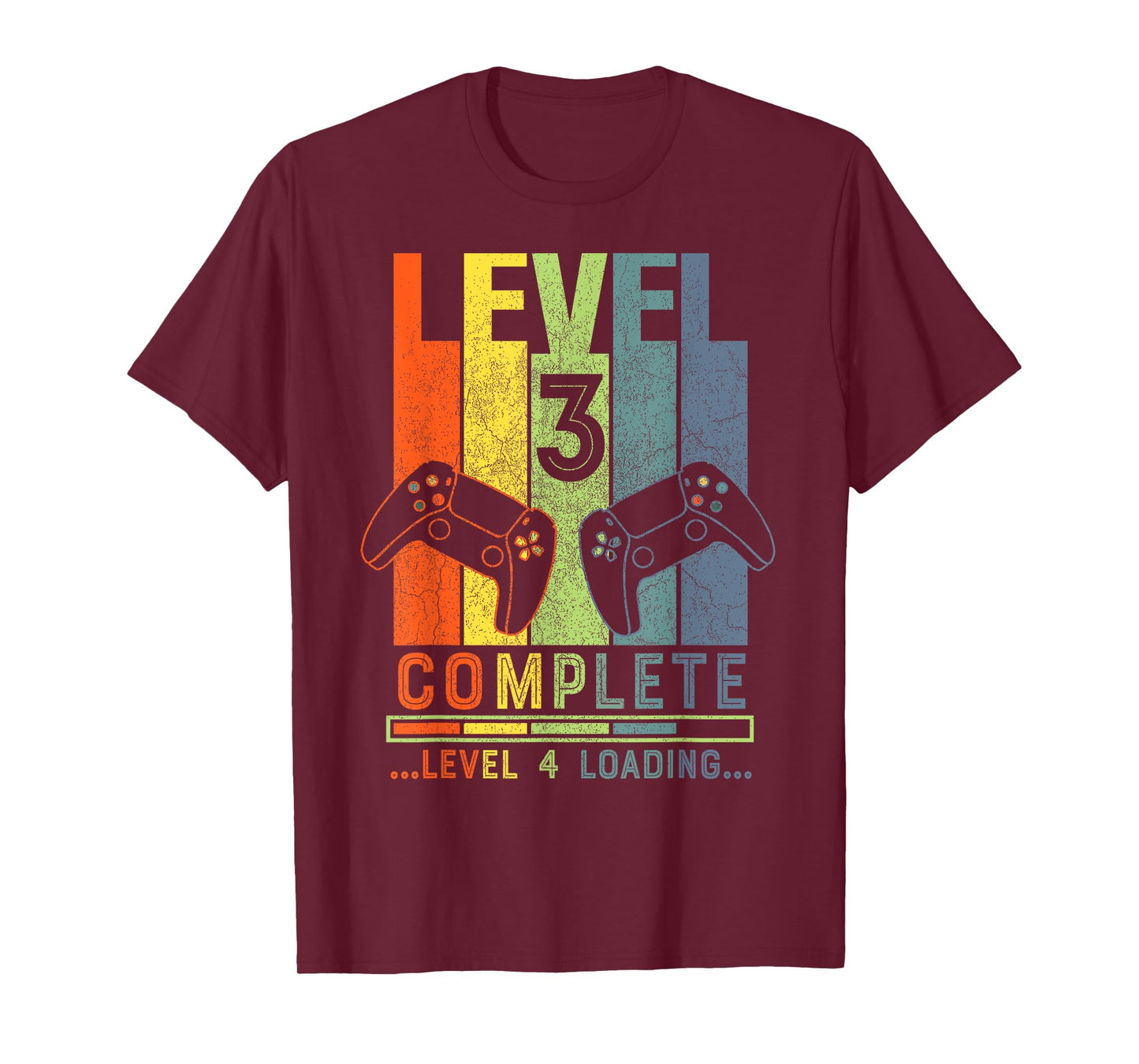 Level 3 Complete Gamer Gift 3 Years Wedding Anniversary T-Shirt