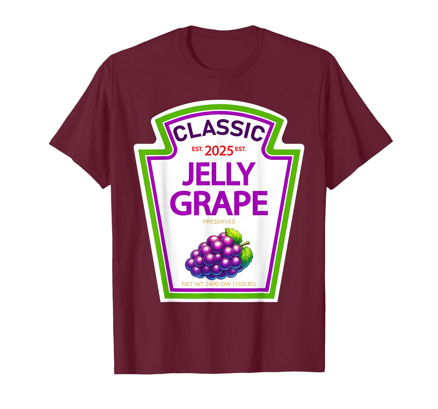 Jelly Grape Halloween Costume Group Condiments Gifts T-Shirt