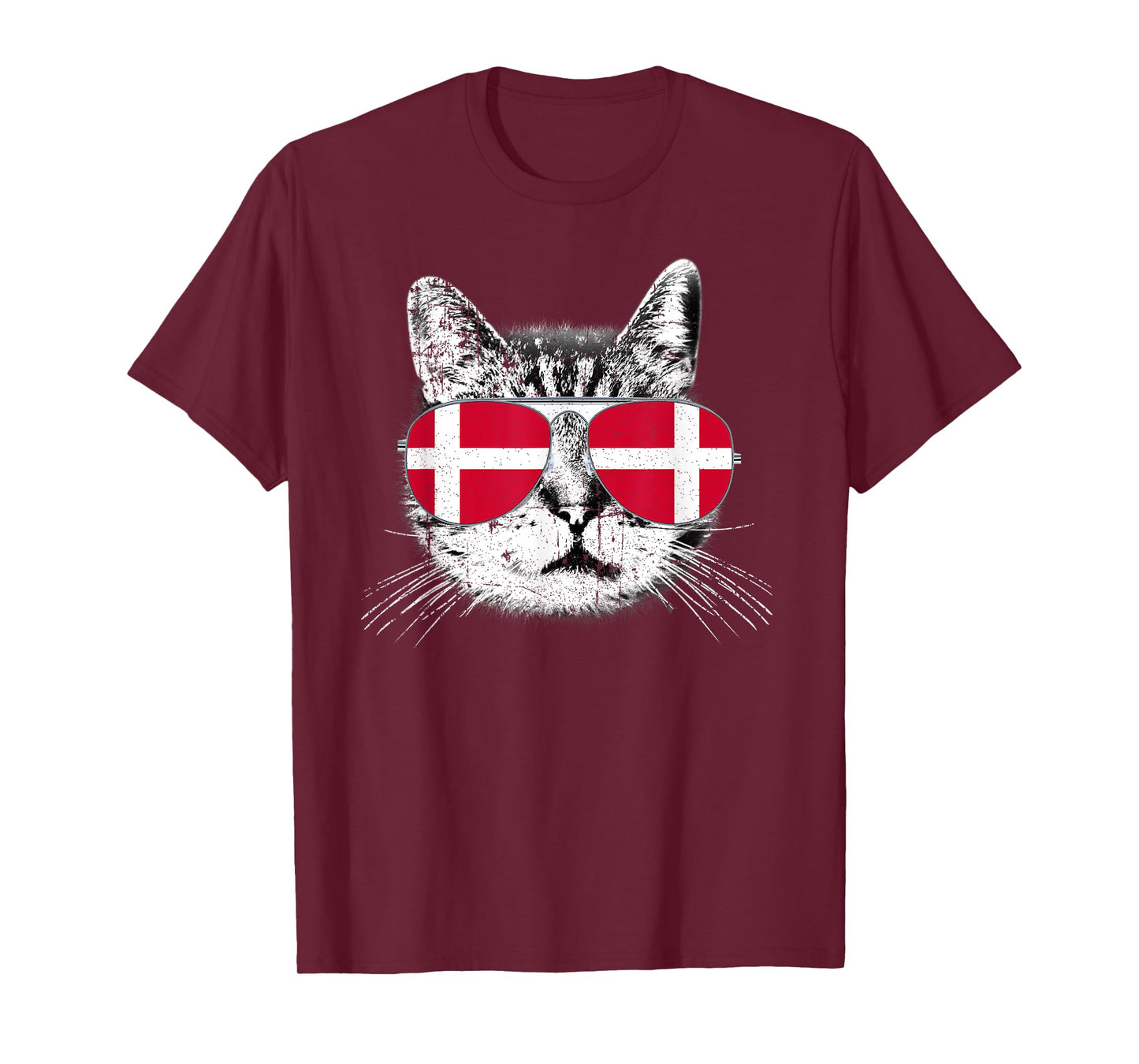 Denmark Flag Danish Cat Lover Pride Men Women Kids Gift T-Shirt