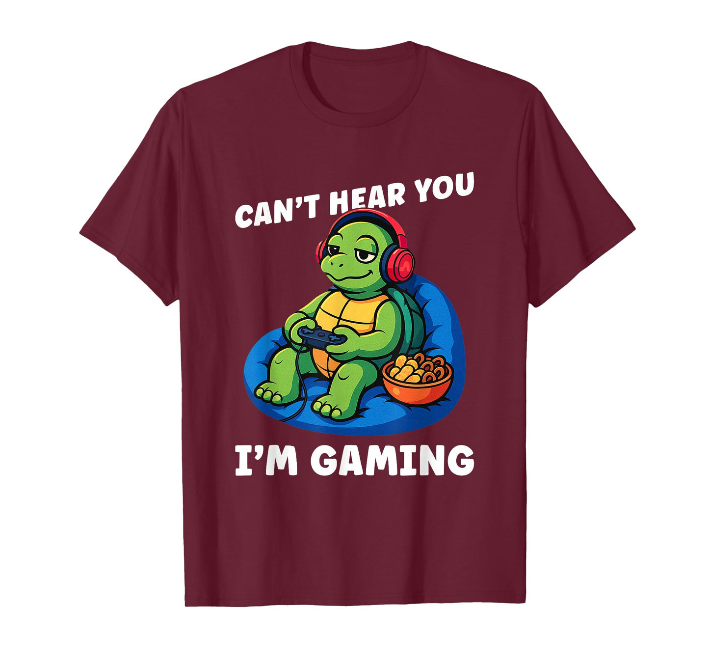 Can't Hear You I'm Gaming Shirt for Boys Men Gamer Graphic T-Shirt