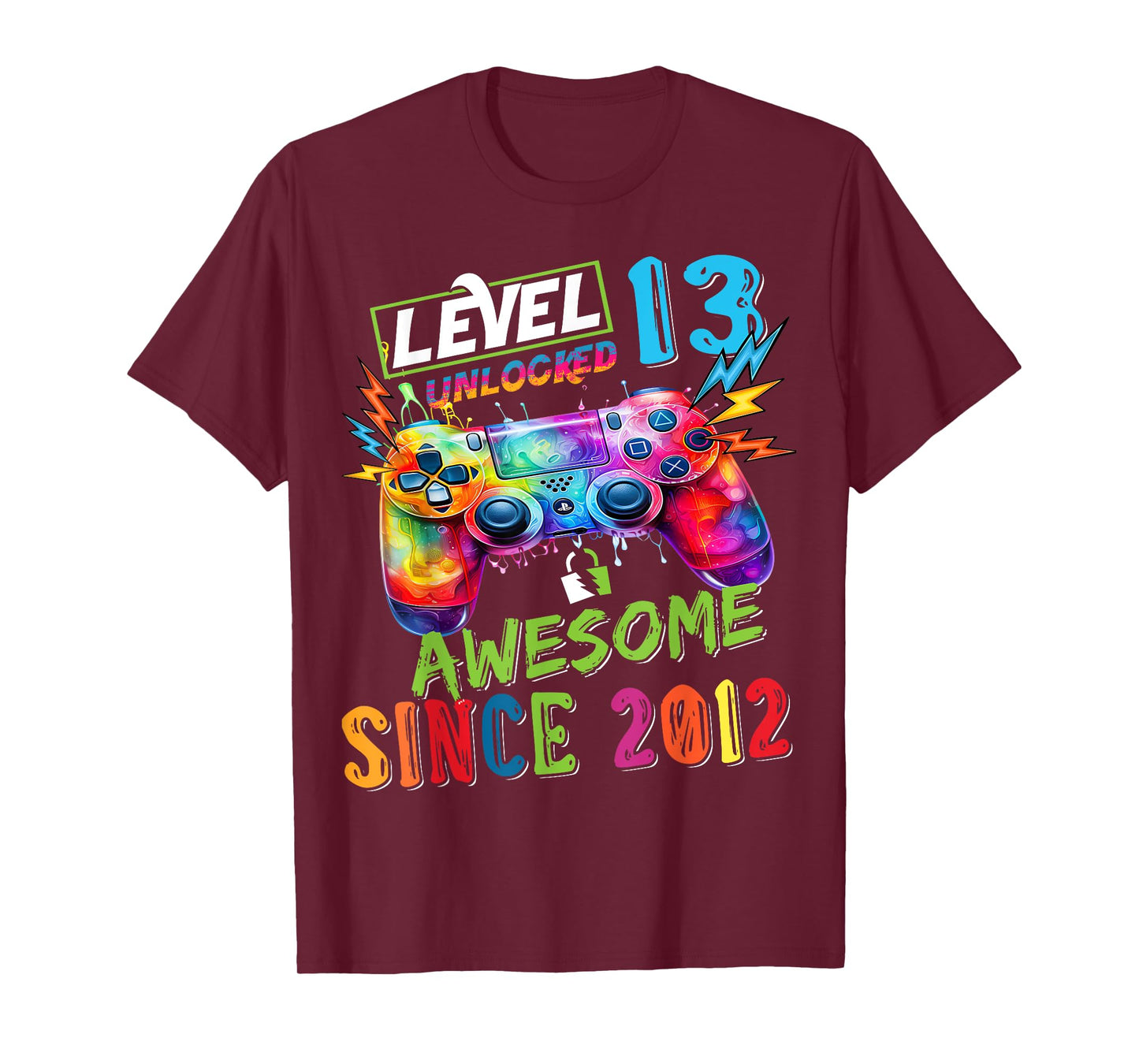 Level 13 Unlocked Awesome 2012 Video Games Birthday T-Shirt