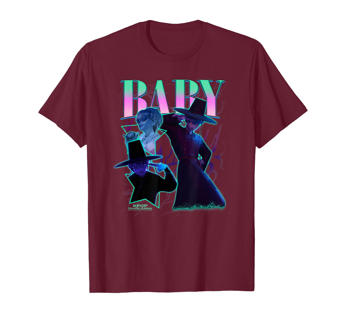 Kpop Demon Hunters Halloween Baby Showcase Y2K Style Poster T-Shirt
