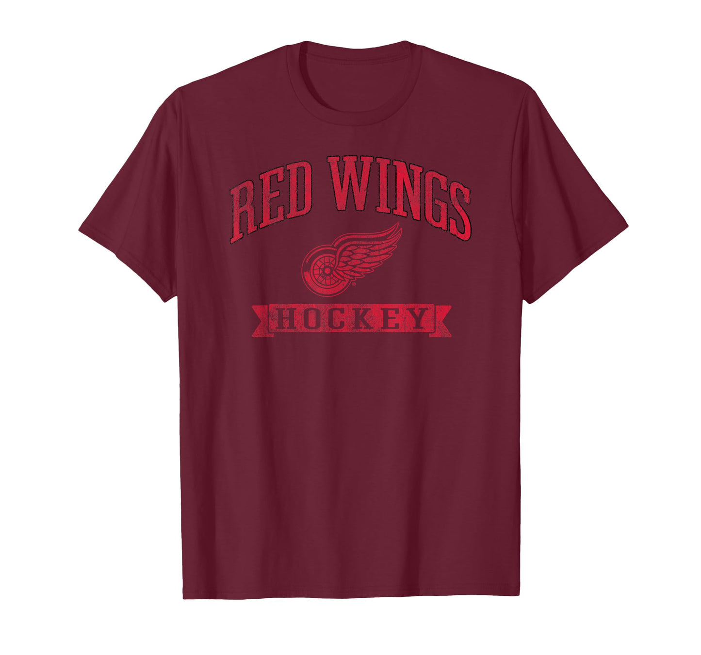 Detroit Red Wings Vintage Hockey White Officially Licensed T-Shirt