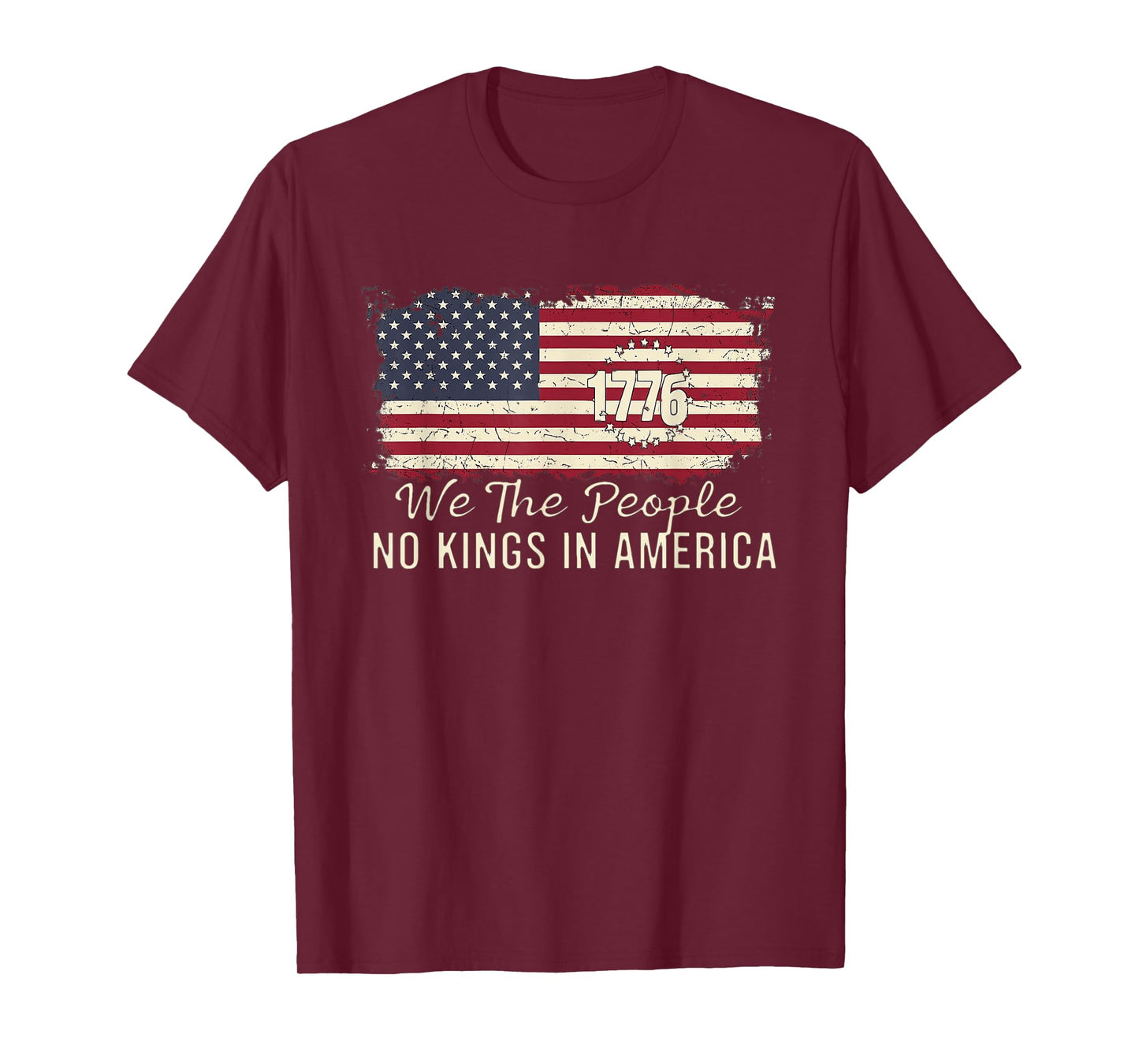 Let's go Taco No Kings In America Since 1776 American Flag T-Shirt