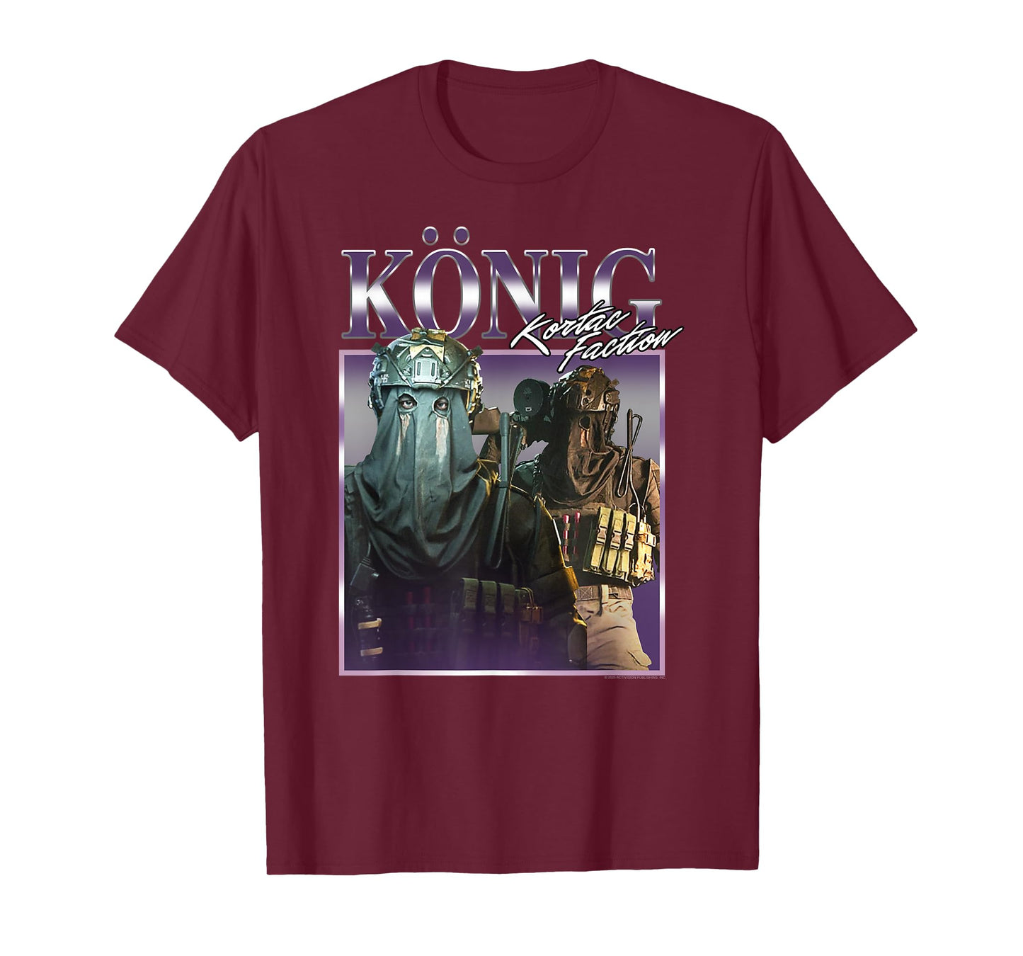 Call of Duty König KorTac Faction 90's Collage Video Game T-Shirt