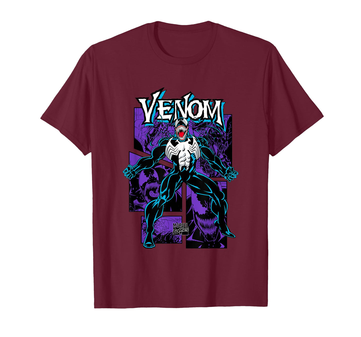Marvel Comics Venom Vintage Villain Comic Cover T-Shirt