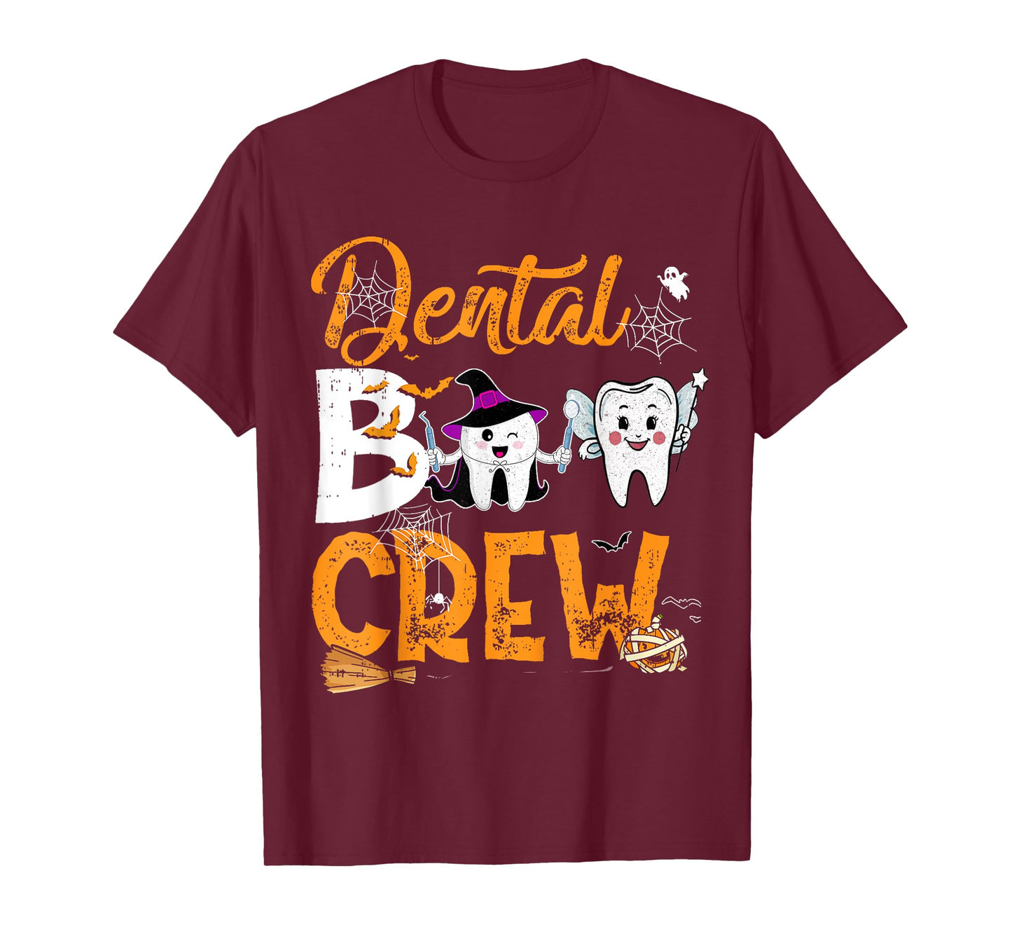 Halloween Dental Boo Crew Dentist Costume Teeth Women Men T-Shirt