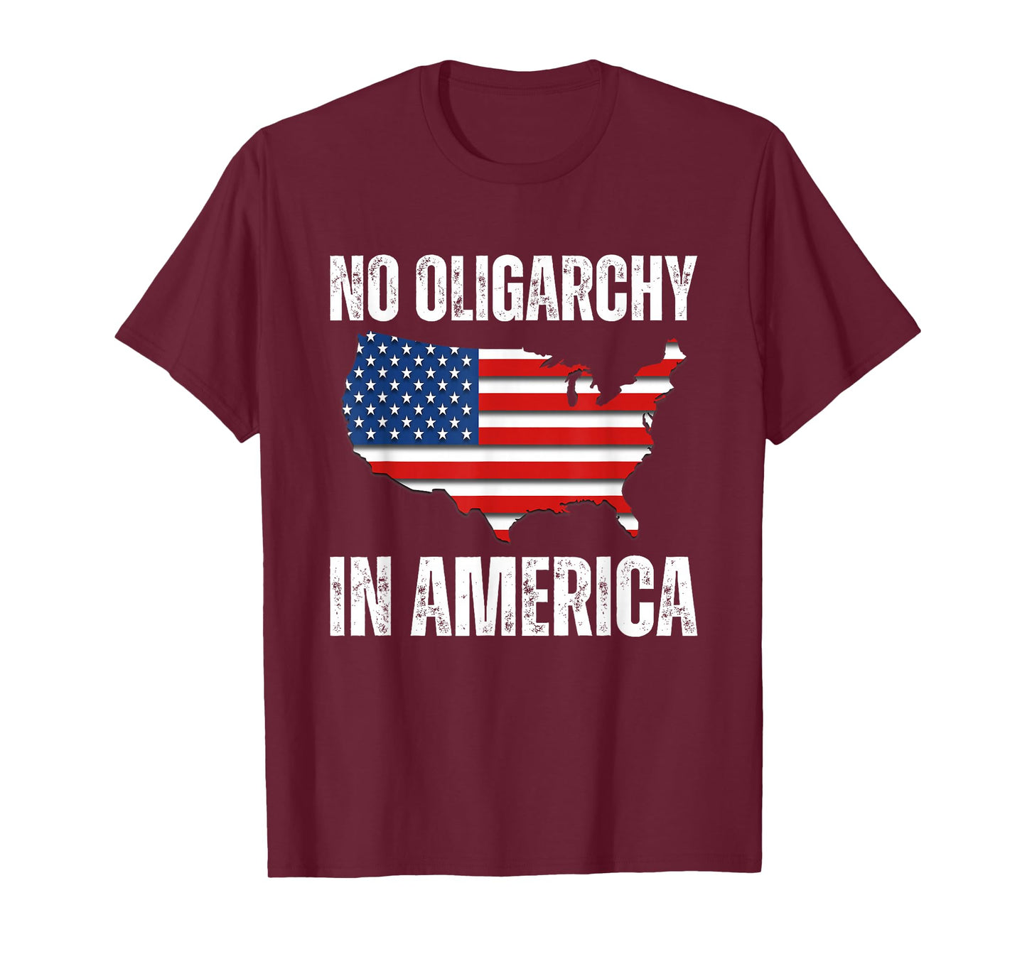 No Oligarchy in America Fight Oligarchy Flag Anti Oligarchy T-Shirt