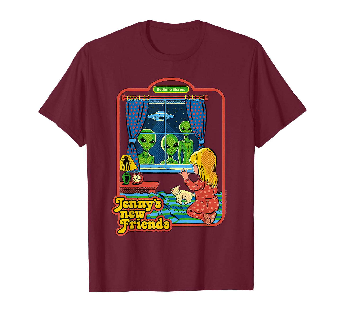 Jenny's New Friends UFO Alien Retro Funny Adult Humor T-Shirt