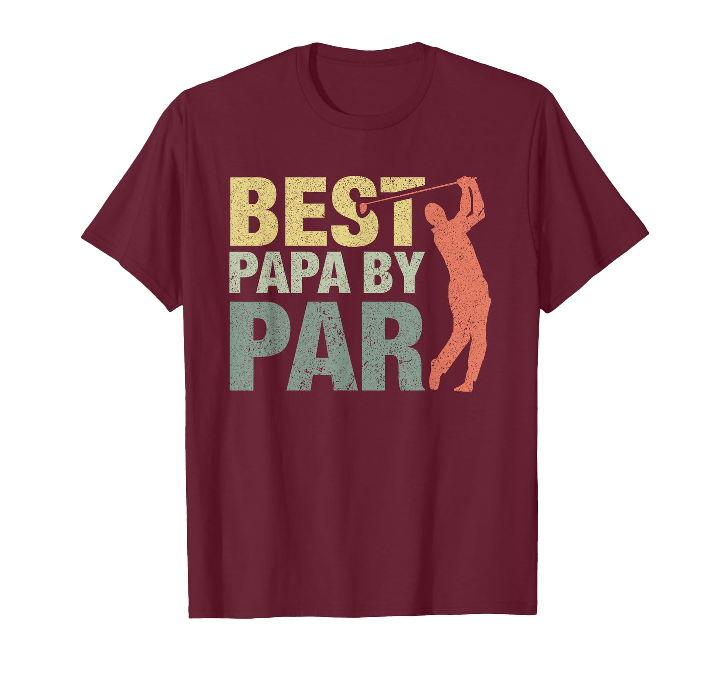 Funny Best Papa By Par Father's Day Golf Gift Grandpa T-Shirt