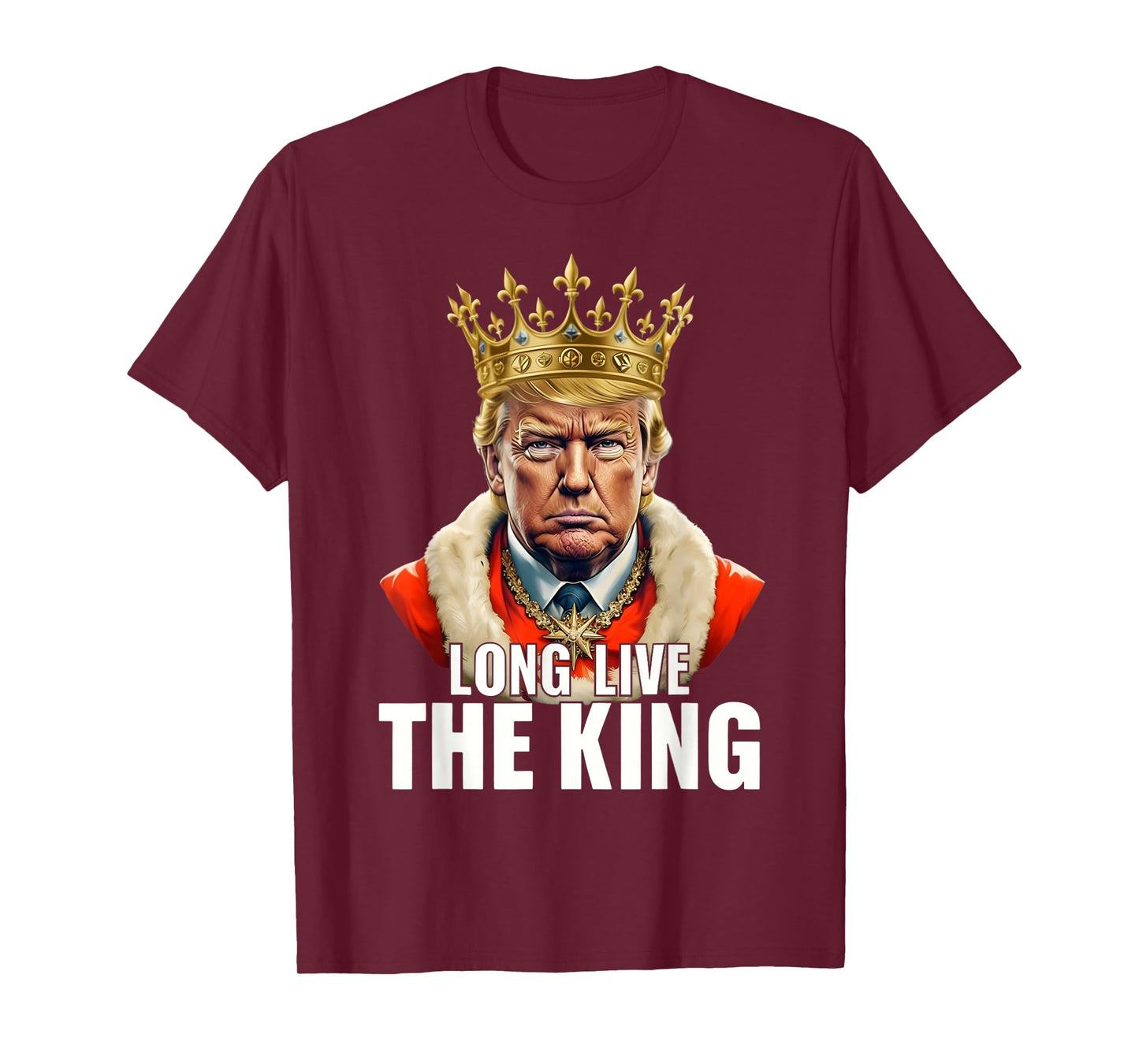 Vintage Trump Long Live the King American Patriotic Retro T-Shirt