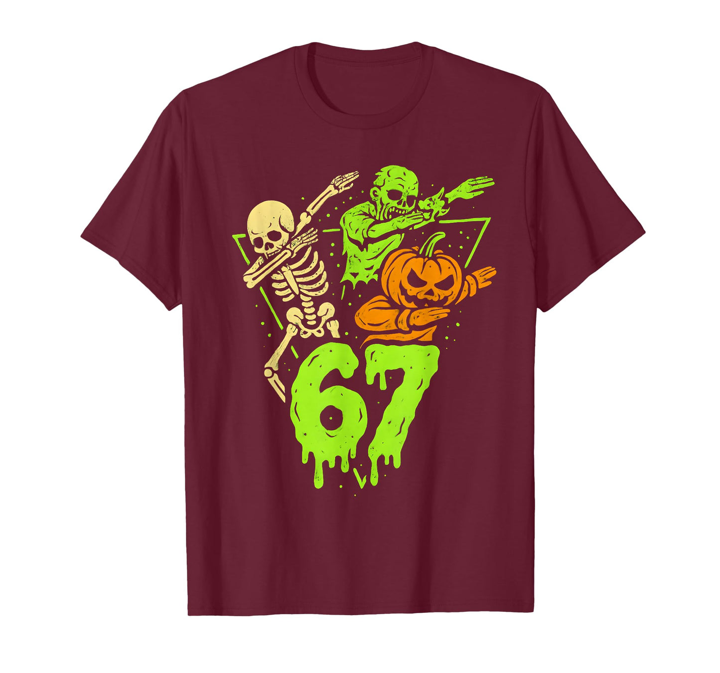67 Halloween 6 7 Meme Gen Alpha Slang Six Seven Boys Kids T-Shirt