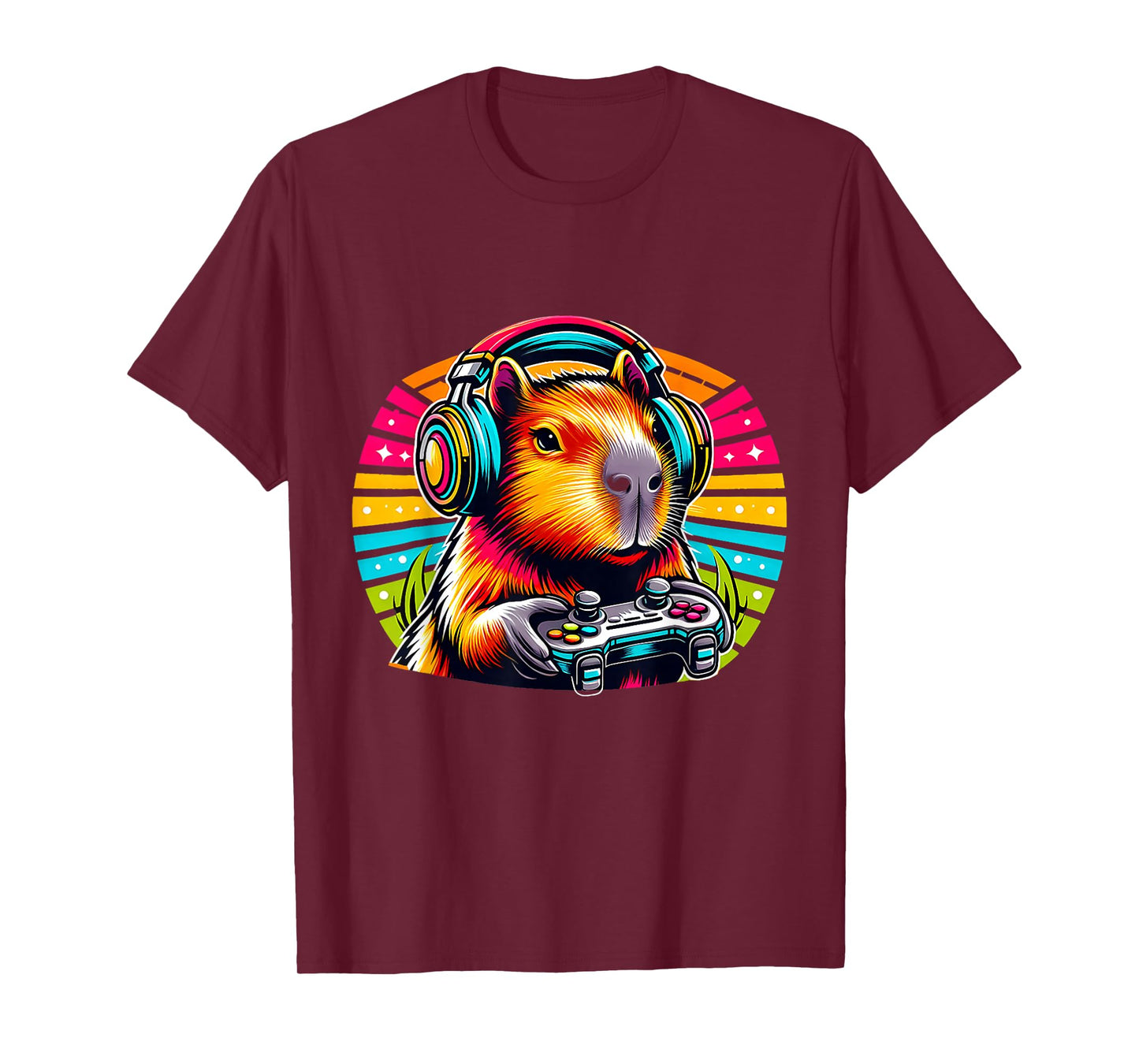 Capybara Funny Video Games Capybara Retro Vintage T-Shirt