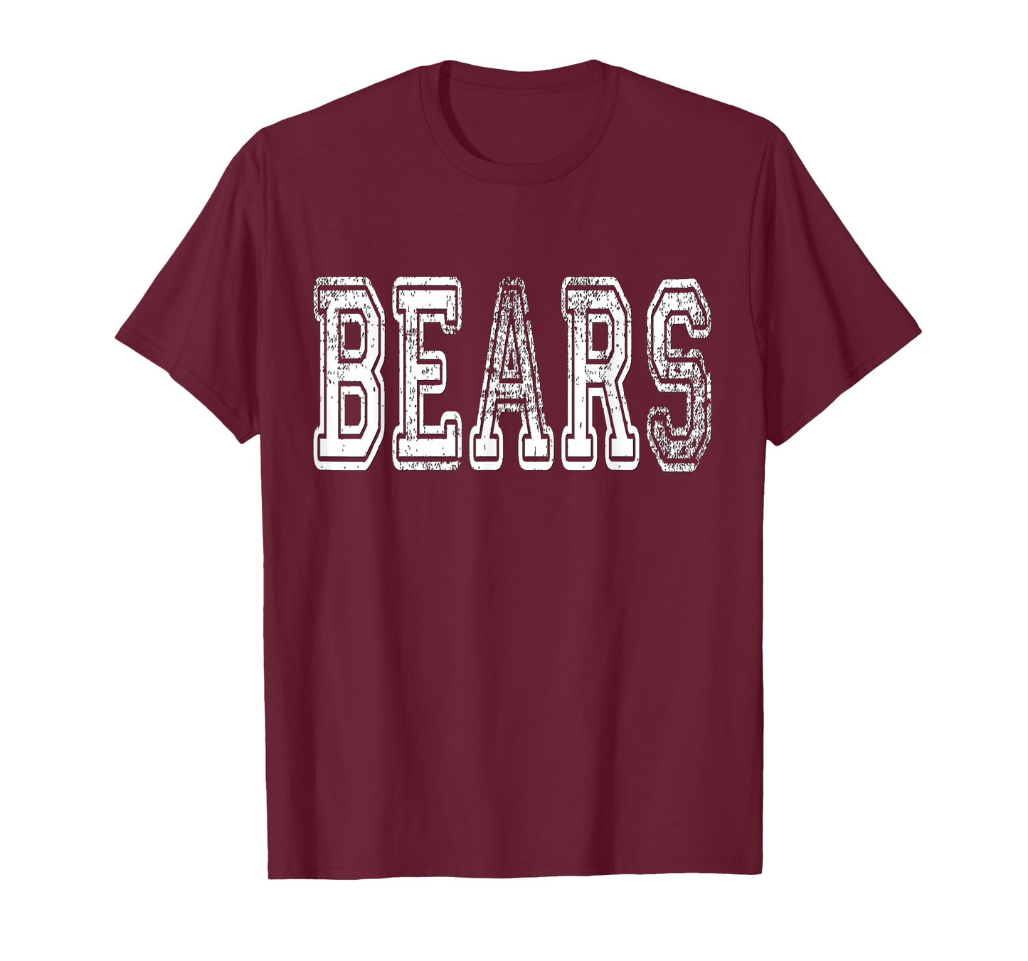 Bears Mascot Distressed Vintage School Sports Name Fans T-Shirt