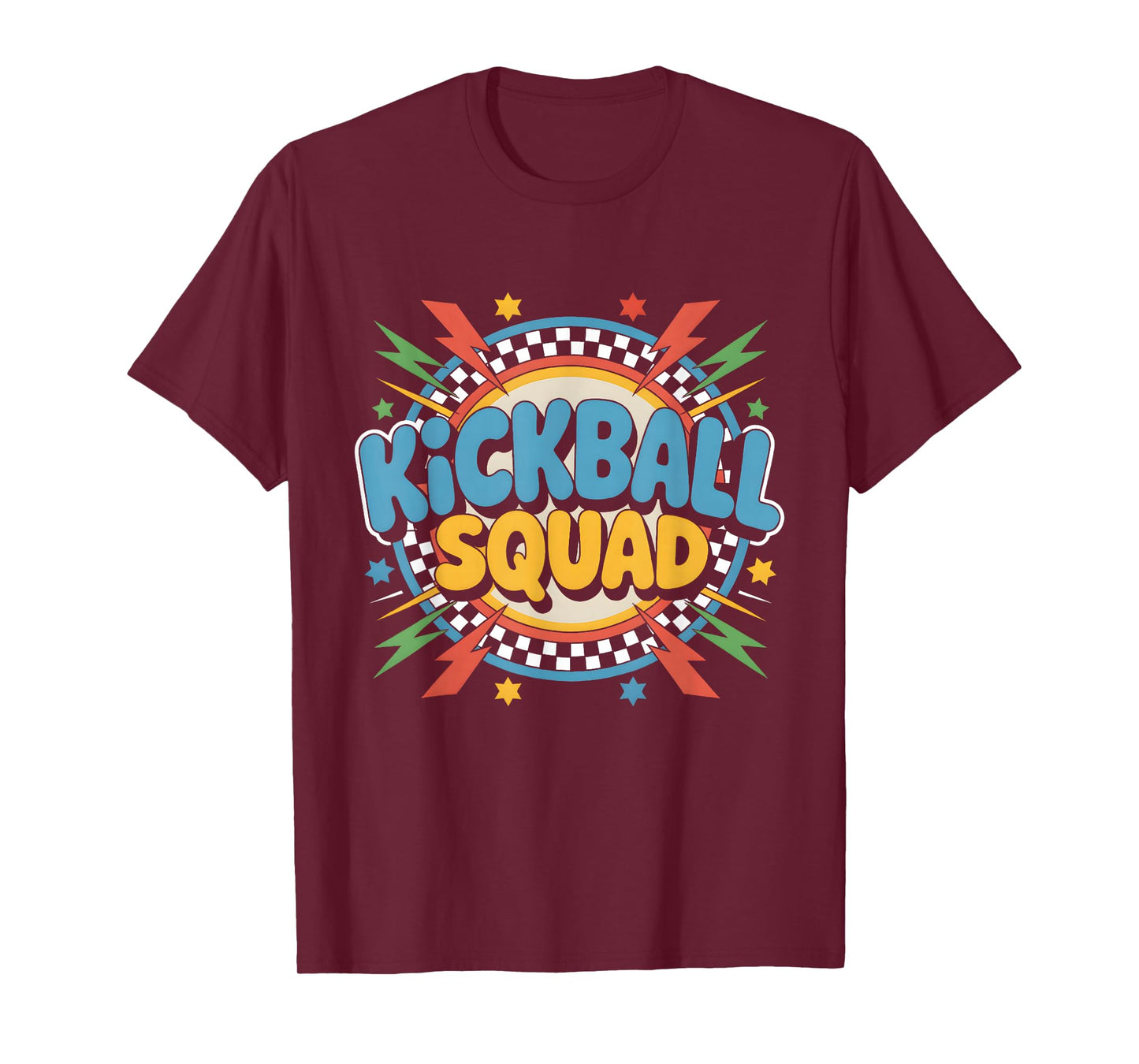 Kickball Squad Teammate Sports Lover Retro T-Shirt