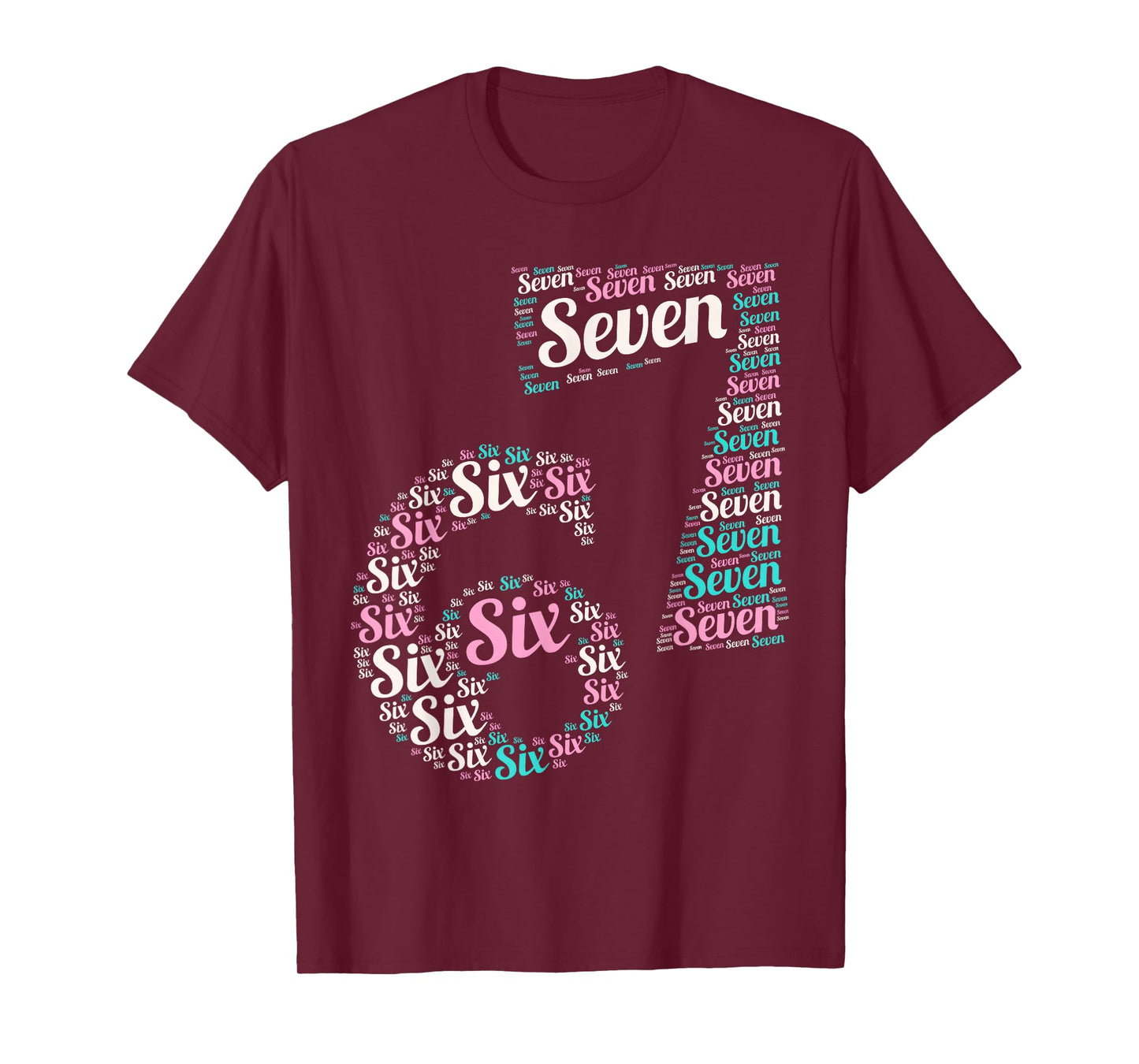 6 7 Six Seven Meme Number Cool Men Women T-Shirt