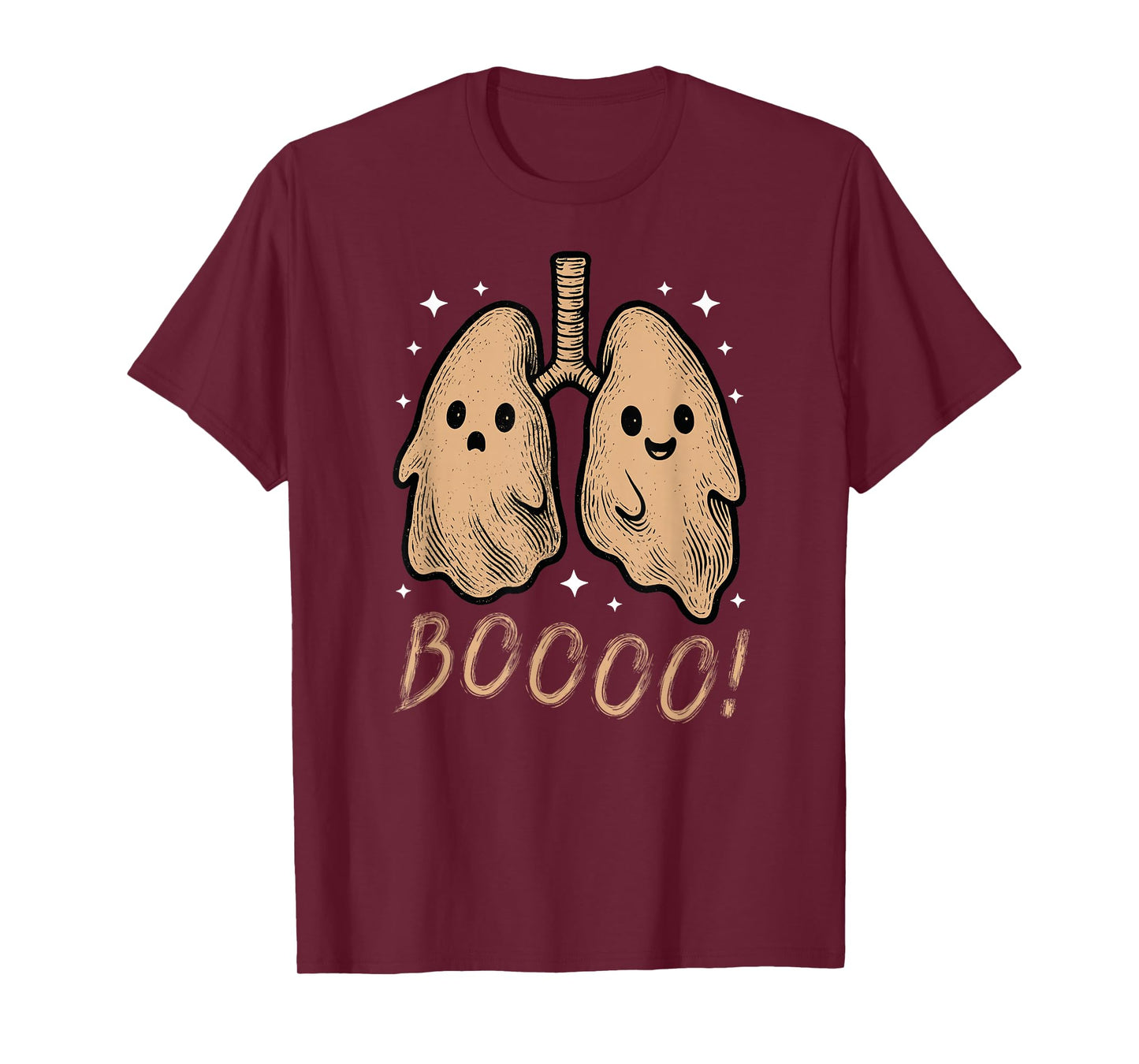 Spooky Lungs Halloween Respiratory Therapy Crew RT Nurse T-Shirt