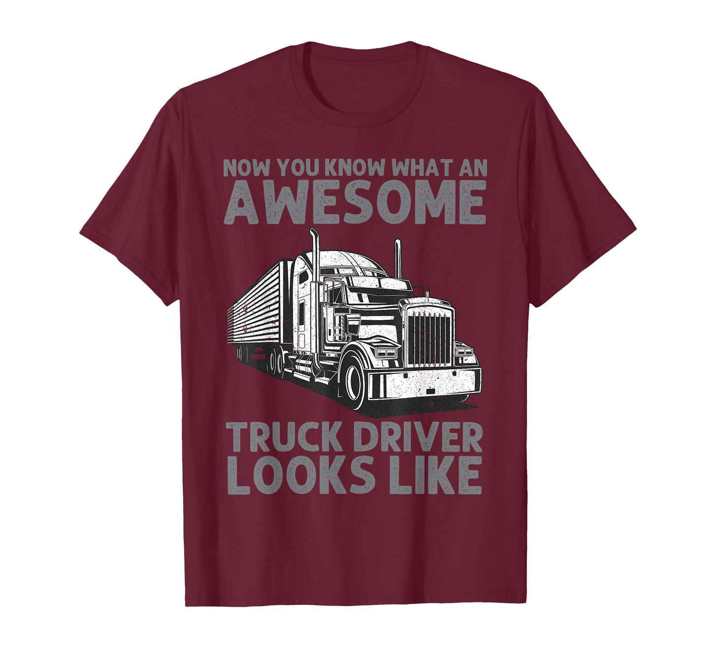 Truck Driver Art for Men Women Truck Driver Trucking Trucker T-Shirt