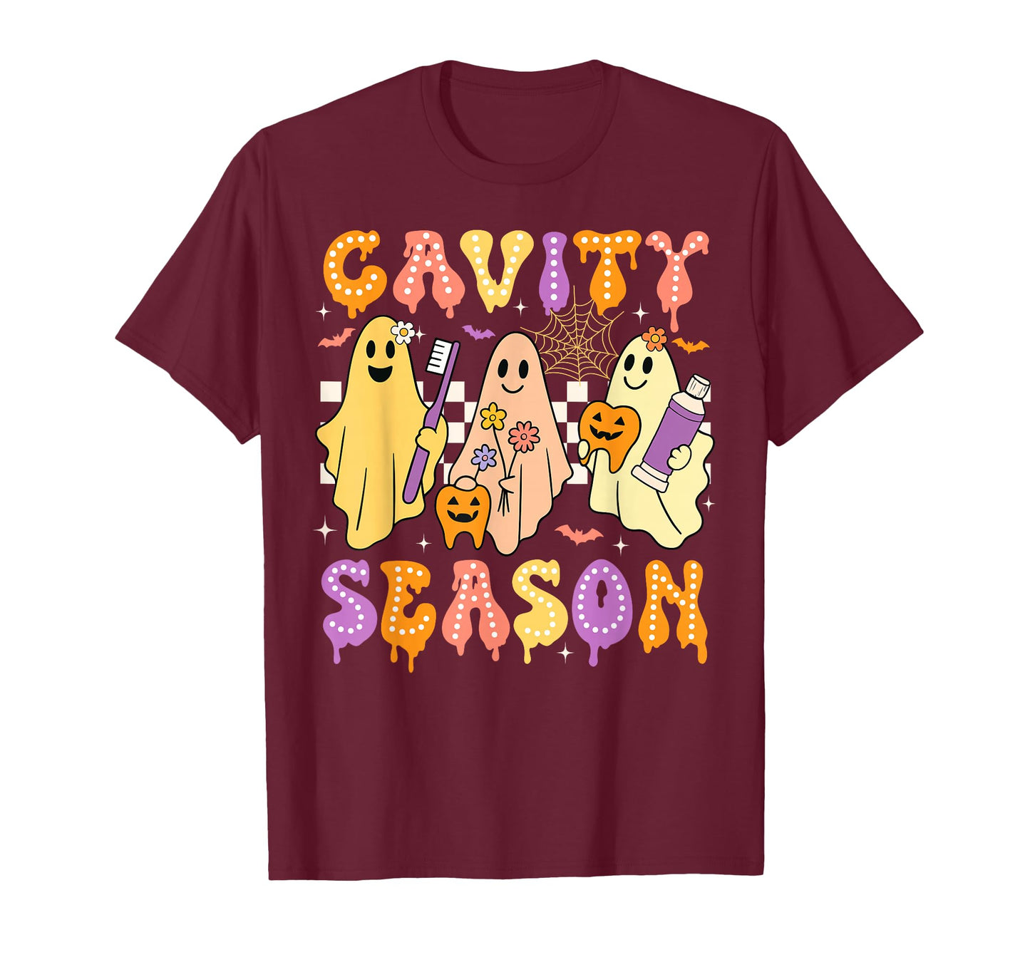 Halloween Dentist Cavity Season Dental Women Men T-Shirt