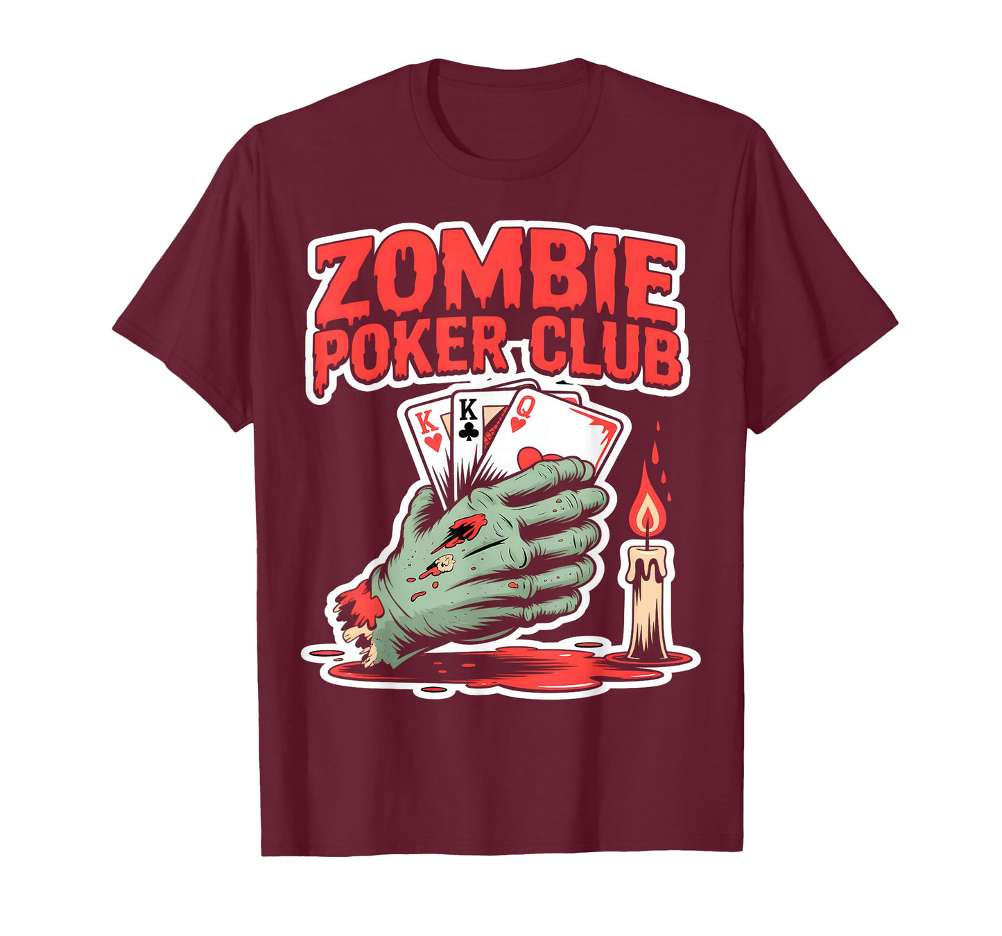 Zombie Poker Club Halloween T-Shirt