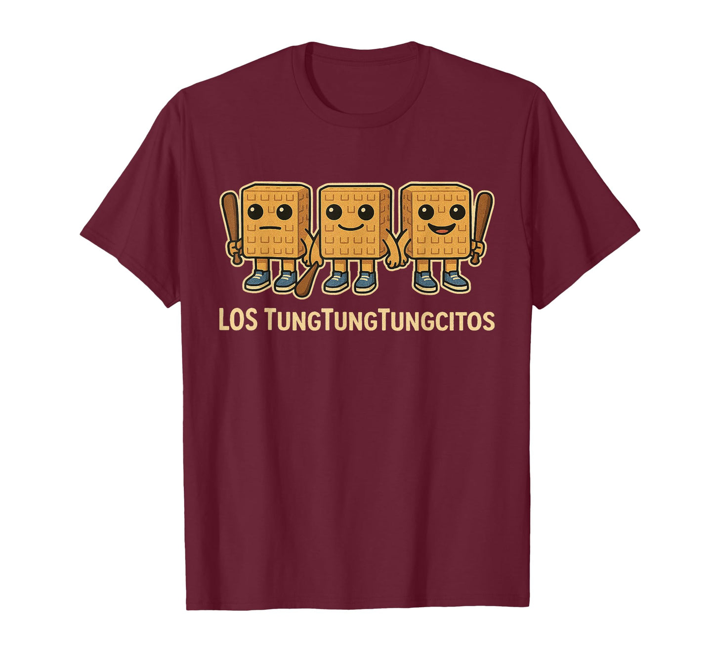 Los TungTungTungcitos Italian Brainrot Sahur Kids Gamer Meme T-Shirt
