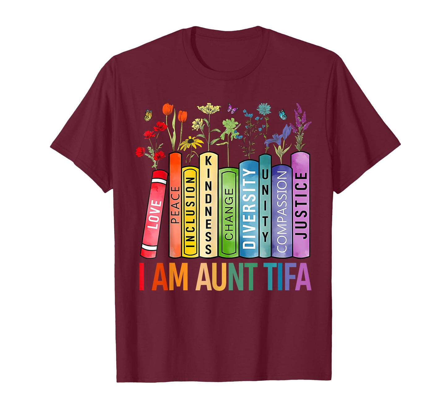 I Am Aunt Tifa Human Rights Floral Women Men Protest T-Shirt
