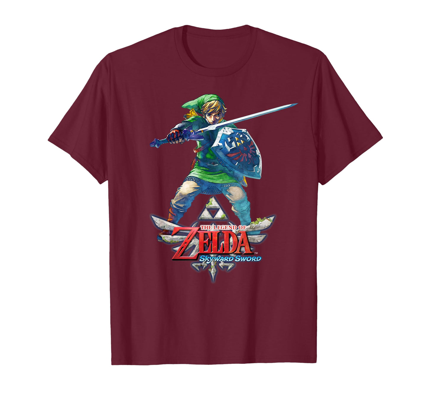 Nintendo Zelda Skyward Sword Link Ready For Battle T-Shirt T-Shirt