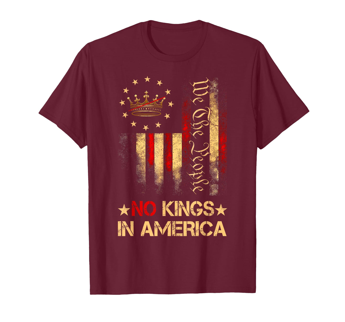 Patriotic Pro-Democracy Protest June 14 No Kings In America T-Shirt