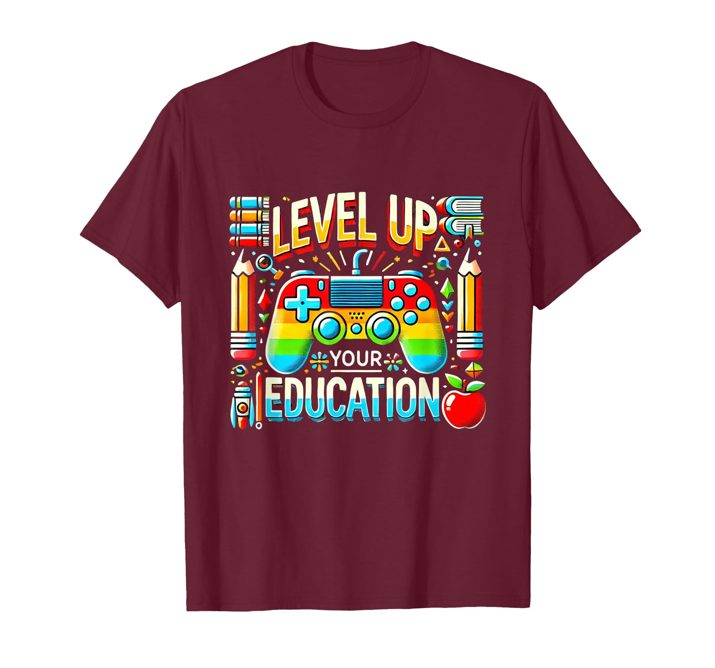 Level Up Your Education Gaming Inspired Teacher Gamers T-Shirt