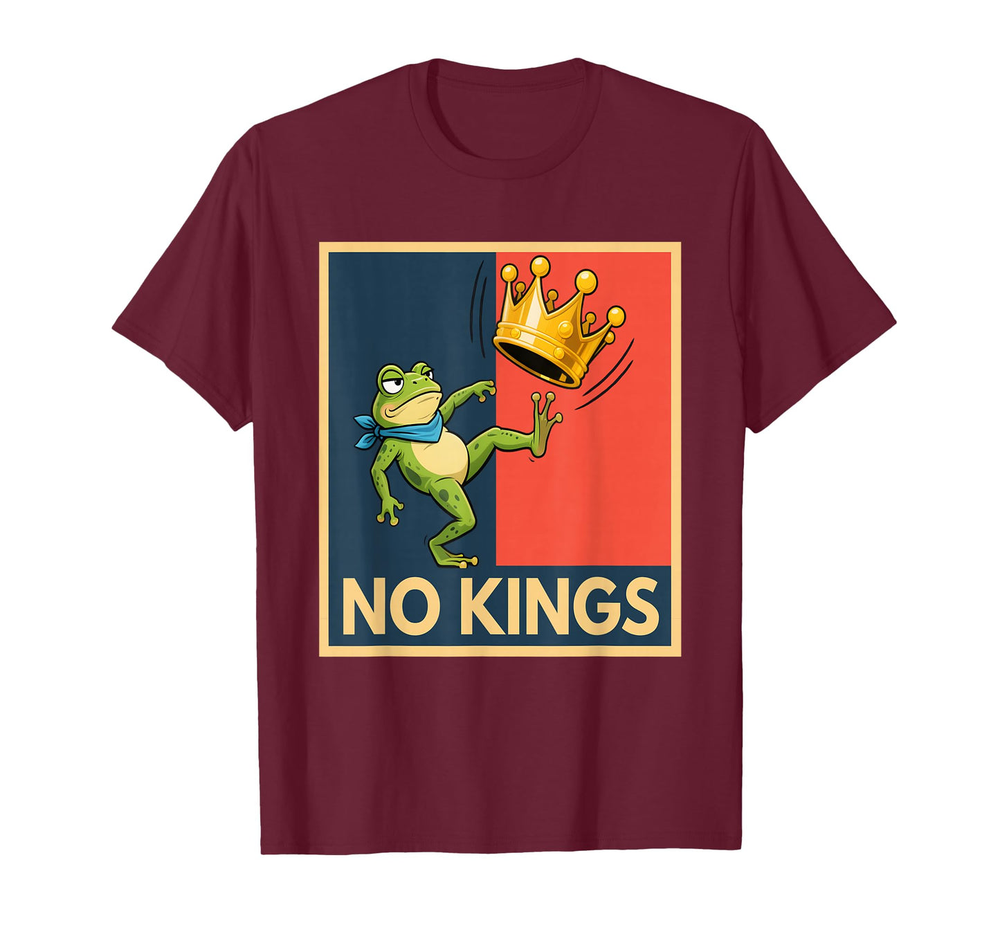 No Kings Shirt Men Women Portland Frog Protest T-Shirt