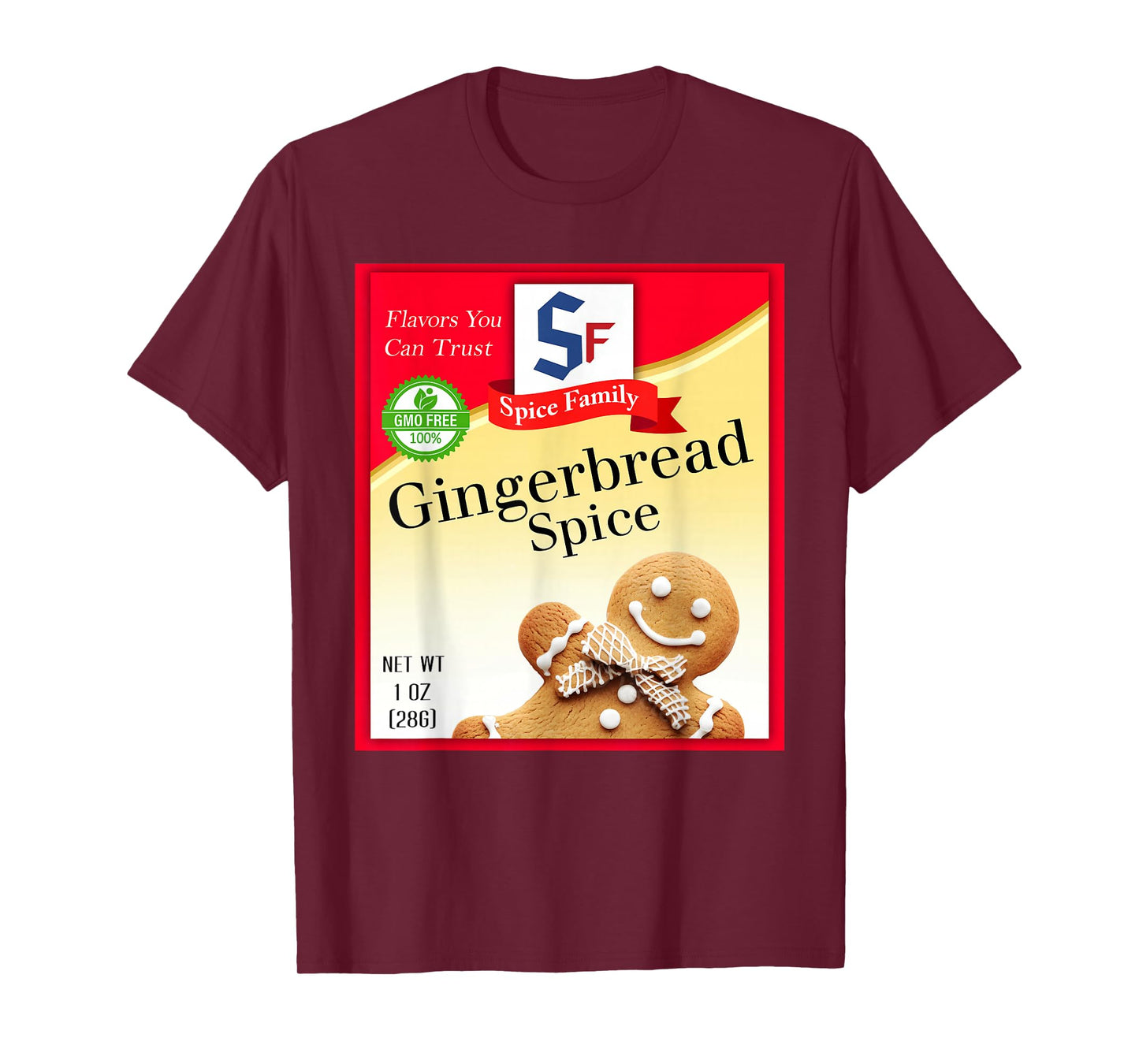 Gingerbread Spice Group Costume Family Matching Outfit T-Shirt