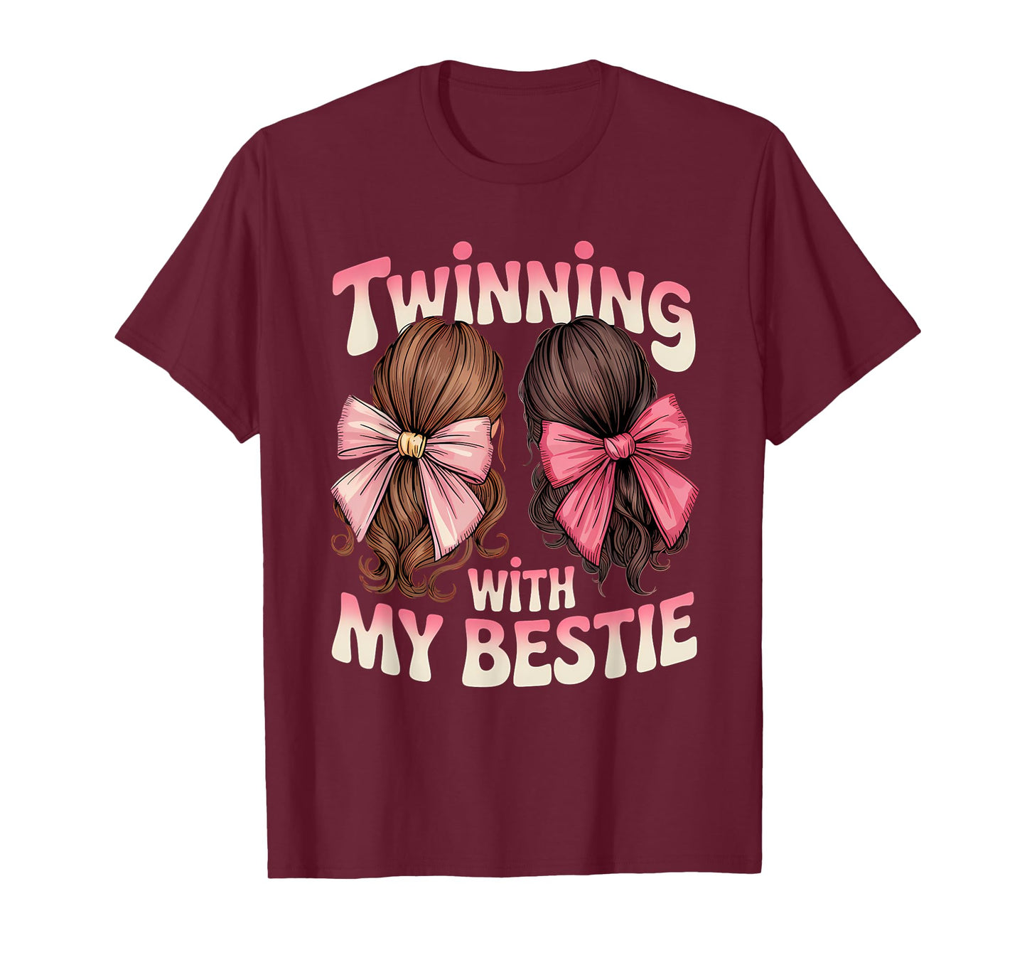 Twinning With My Bestie Twins Friends Twin Matching T-Shirt