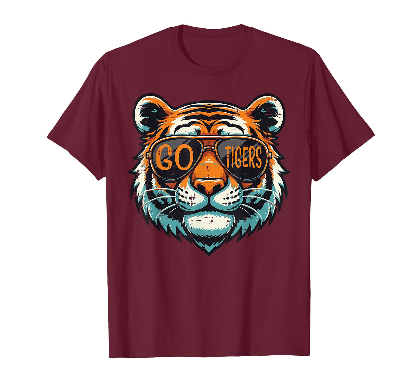 Go Tiger Sunglasses Boys Youth Teen Girls Kids Men Women T-Shirt