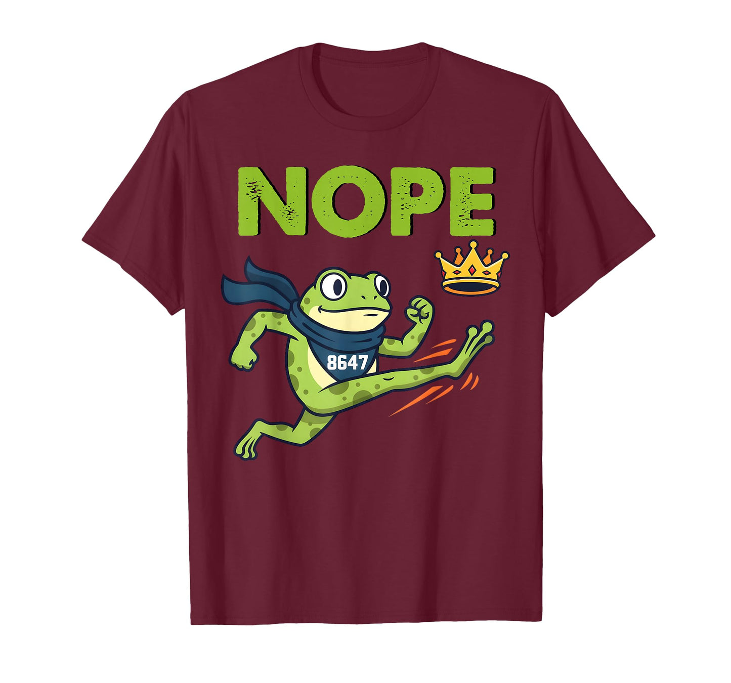 Portland Frog Nope Crown No Kings FROGTIFA 8647 Funny Frog T-Shirt