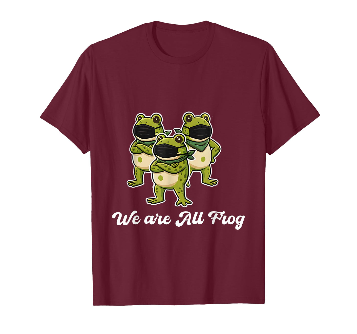 We are All Frog Frogs Together Strong Retro Portland T-Shirt