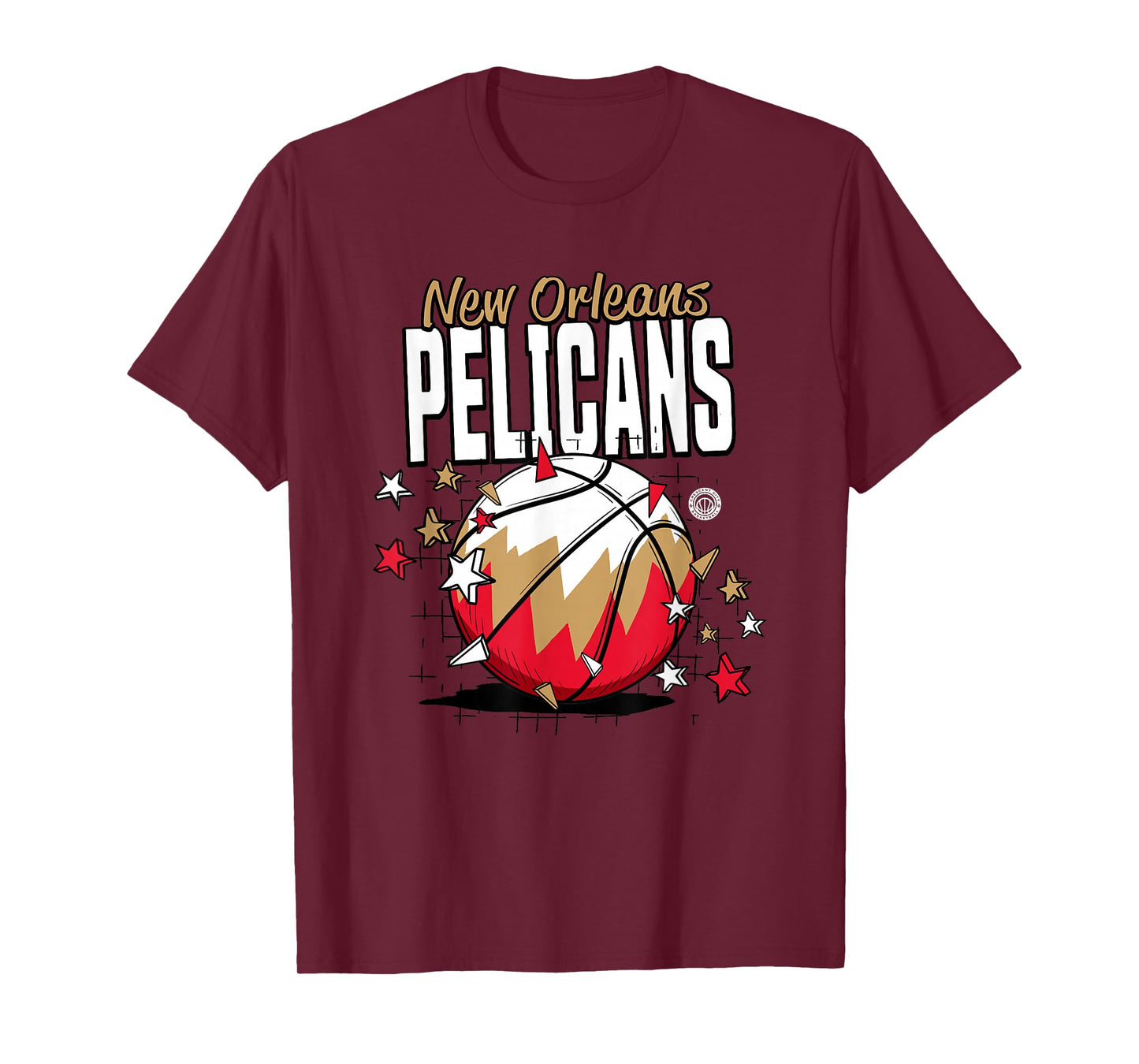 NBA New Orleans Pelicans Basketball Doodle Stars T-Shirt
