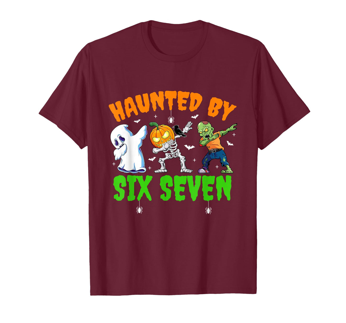 Haunted by Six Seven 67 Meme Dabbing Halloween Boys Toddlers T-Shirt