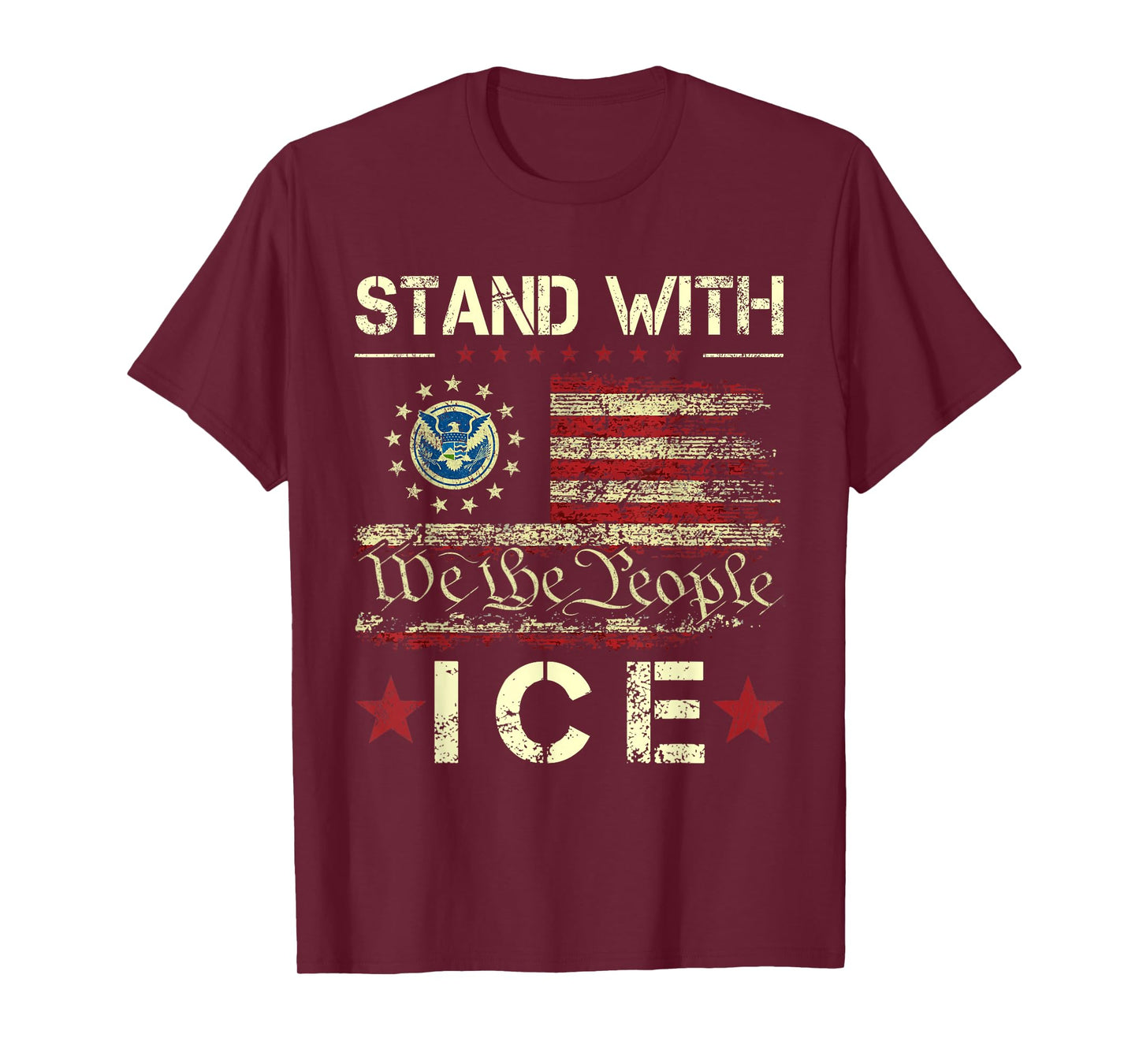 I Support ICE - Vintage ICE Enjoy Deportation T-Shirt
