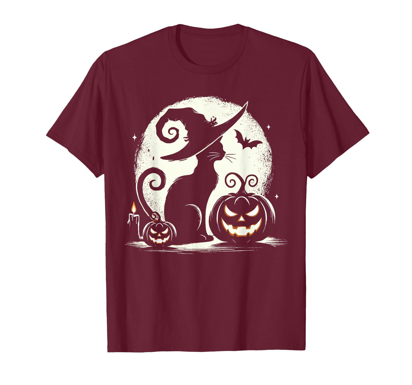 Black Cat Halloween Cat Lovers T-Shirt