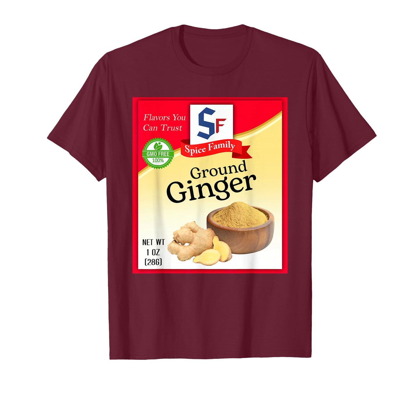 Ground Ginger Spice Group Costume Family Matching Outfit T-Shirt