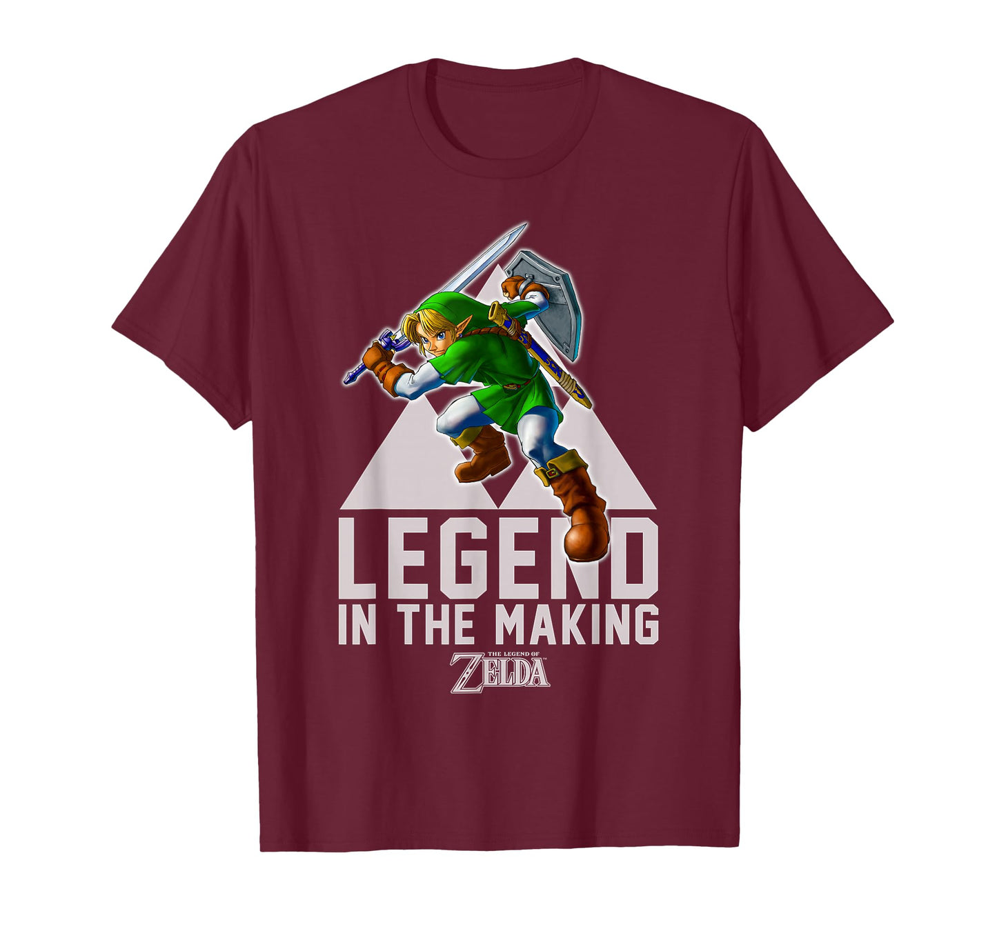 Nintendo Zelda Link Legend In The Making Triforce T-Shirt T-Shirt