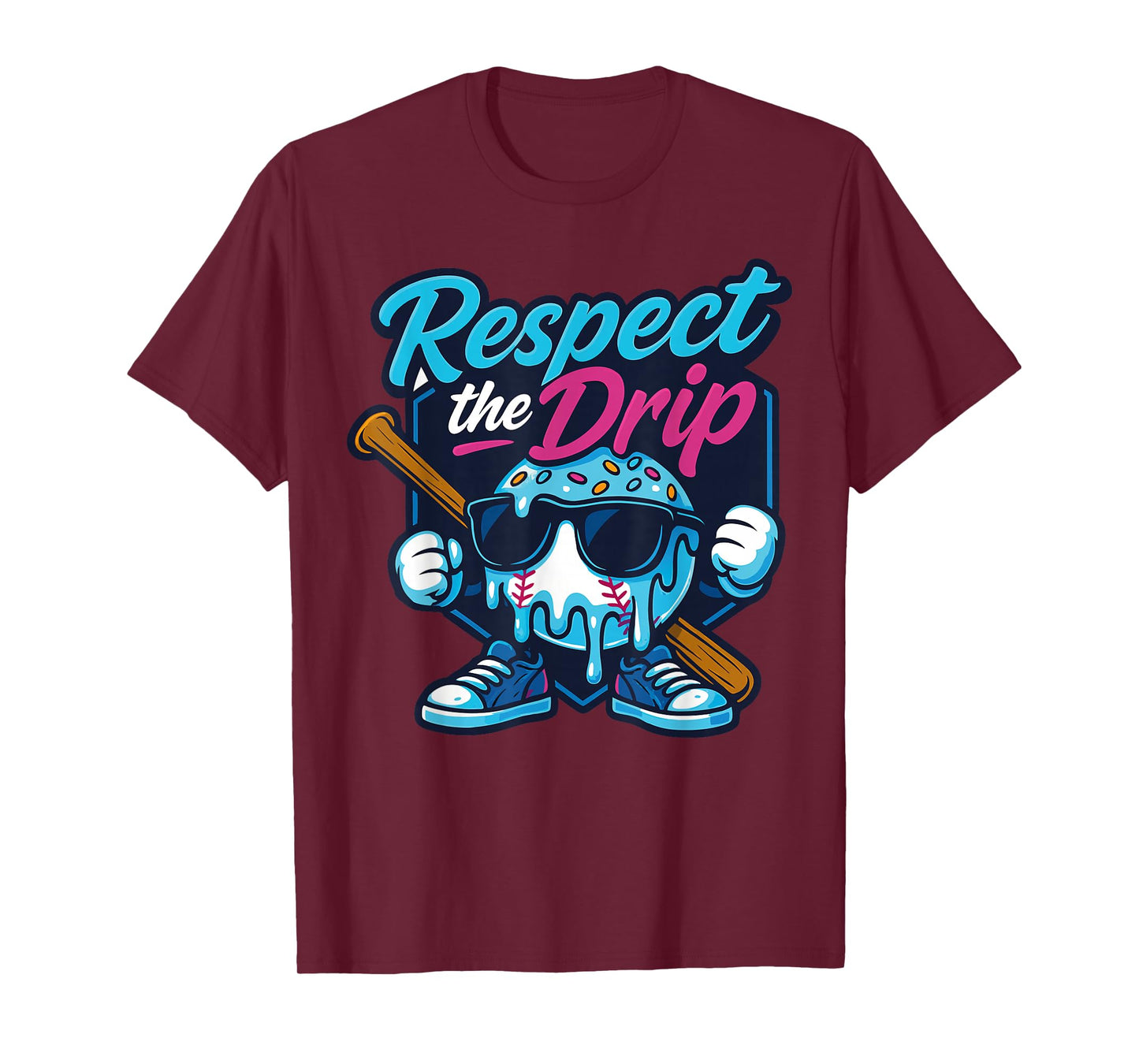 Baseball Lifestyle 101 Apparel Youth Baseball Drip Icecream T-Shirt