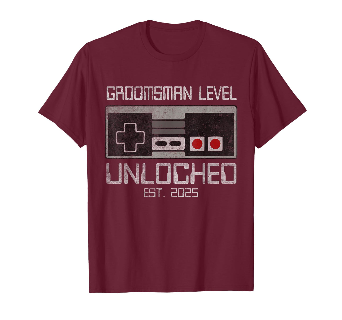 Groomsmen Matching Bachelor Party 2025 Gamer Husband Wedding T-Shirt