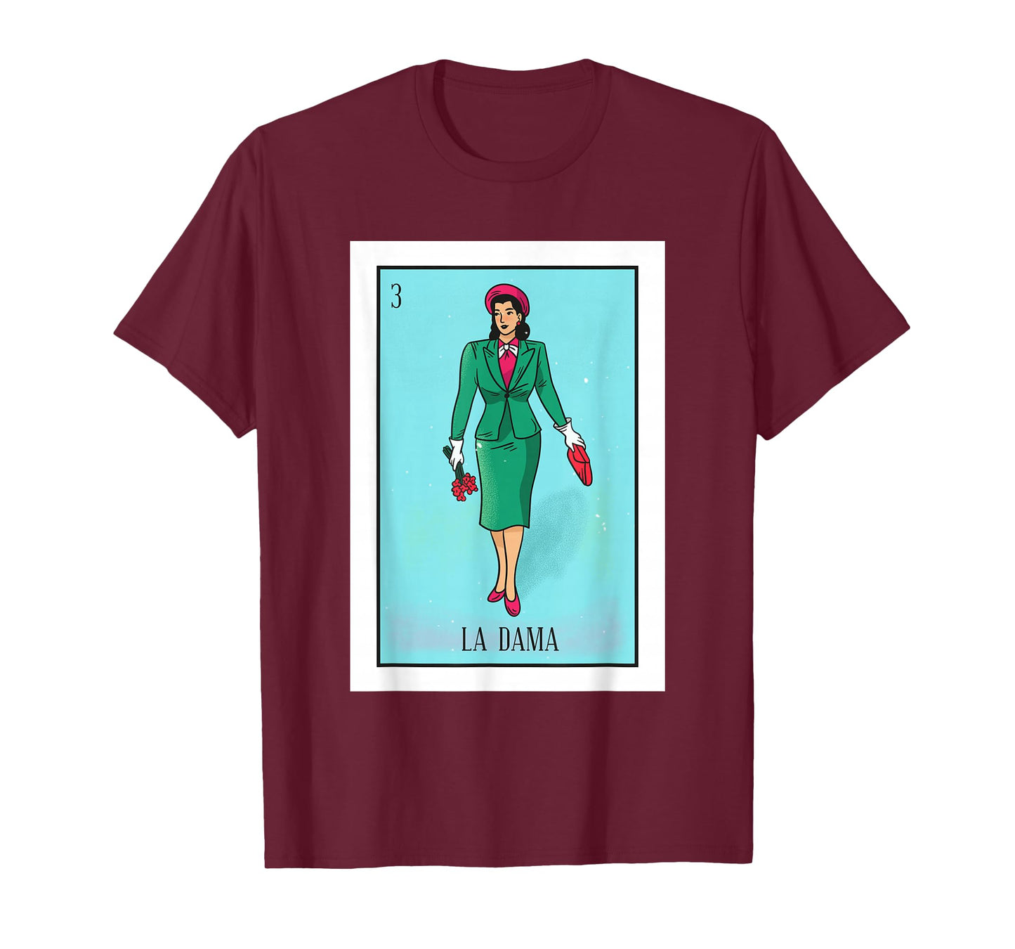 La Lady Lottery Gift La Donna Mexican Card Lottery T-Shirt