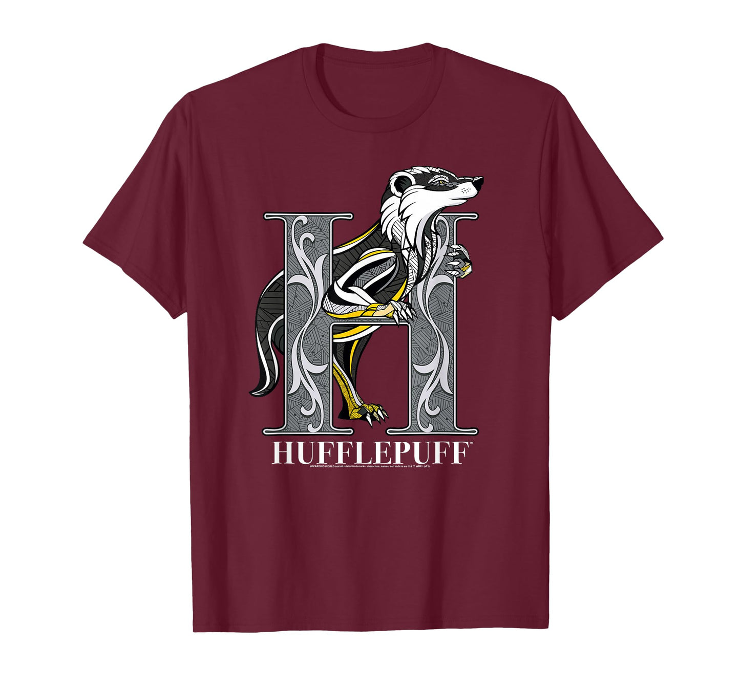 Harry Potter Mosaic Hufflepuff with Badger T-Shirt