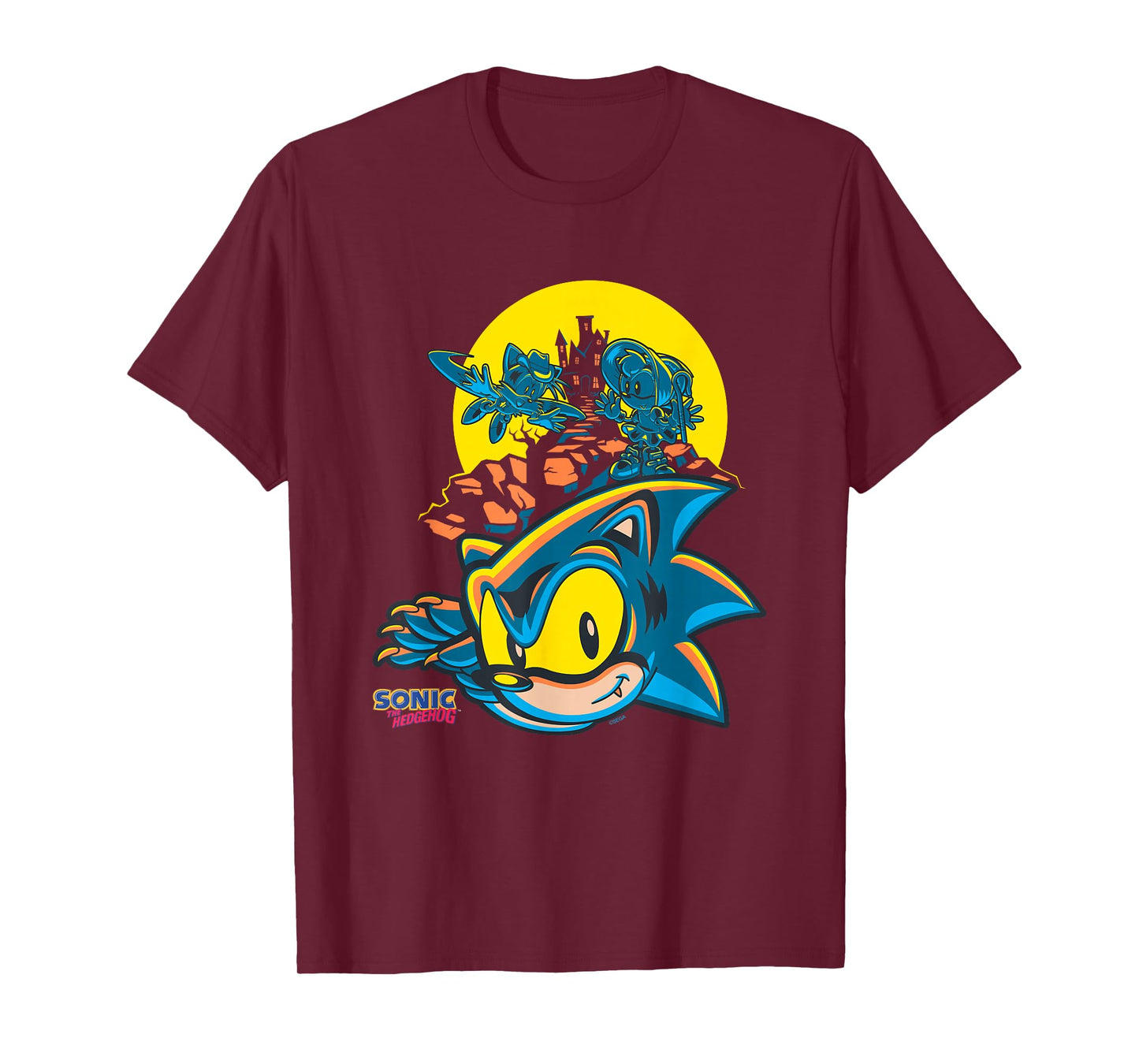 Sonic The Hedgehog Halloween Haunted House Costumes T-Shirt