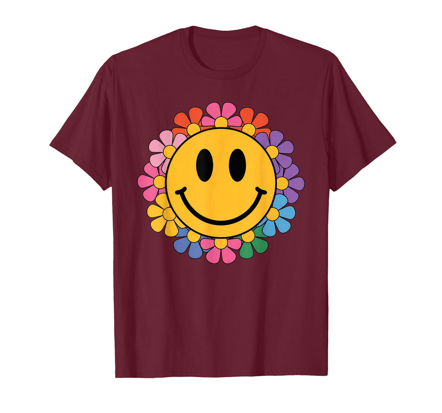 Happy Retro Daisy Smile Face Preppy Aesthetic Men Women Kids T-Shirt